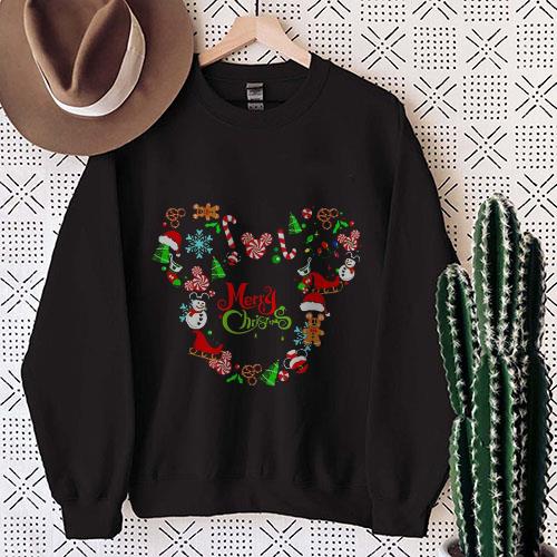 Awesome Disney Christmas Party Shirt With Mickey Head Shirt 1