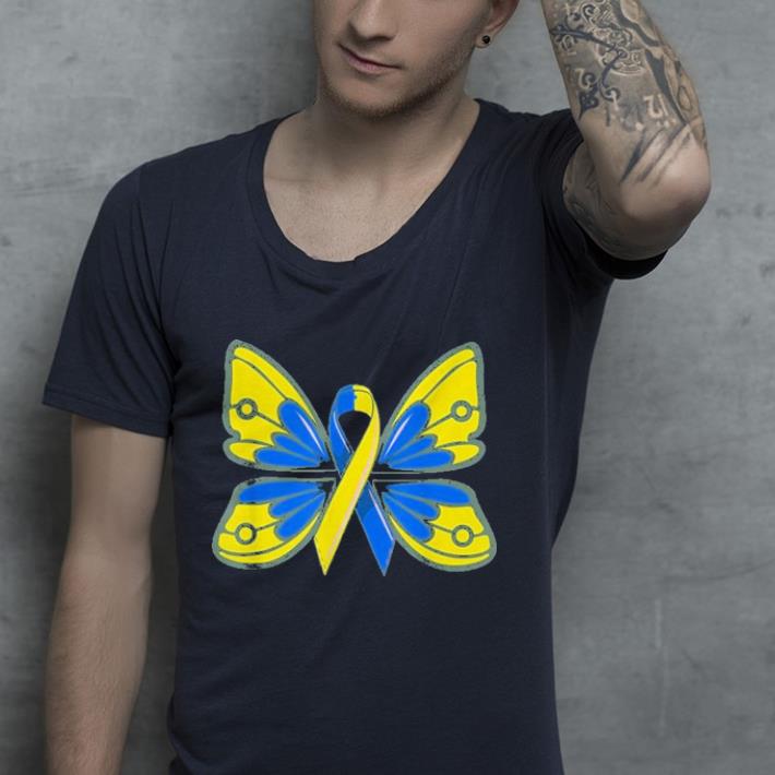 Down Syndrome Awareness T21 Day butterfly shirt 4 - Down Syndrome Awareness T21 Day butterfly shirt