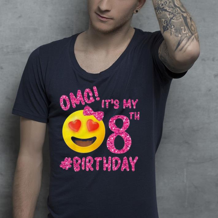 Emoji OMG It's My 8th Birthday shirt Emoji OMG It s My 8th Birthday shirt 4 - Emoji OMG It's My 8th Birthday shirt