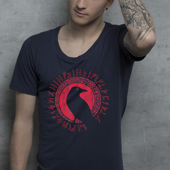 Odin Ravens Huginn Muninn Vegvisir shirt 4 - Odin Ravens Huginn & Muninn Vegvisir shirt