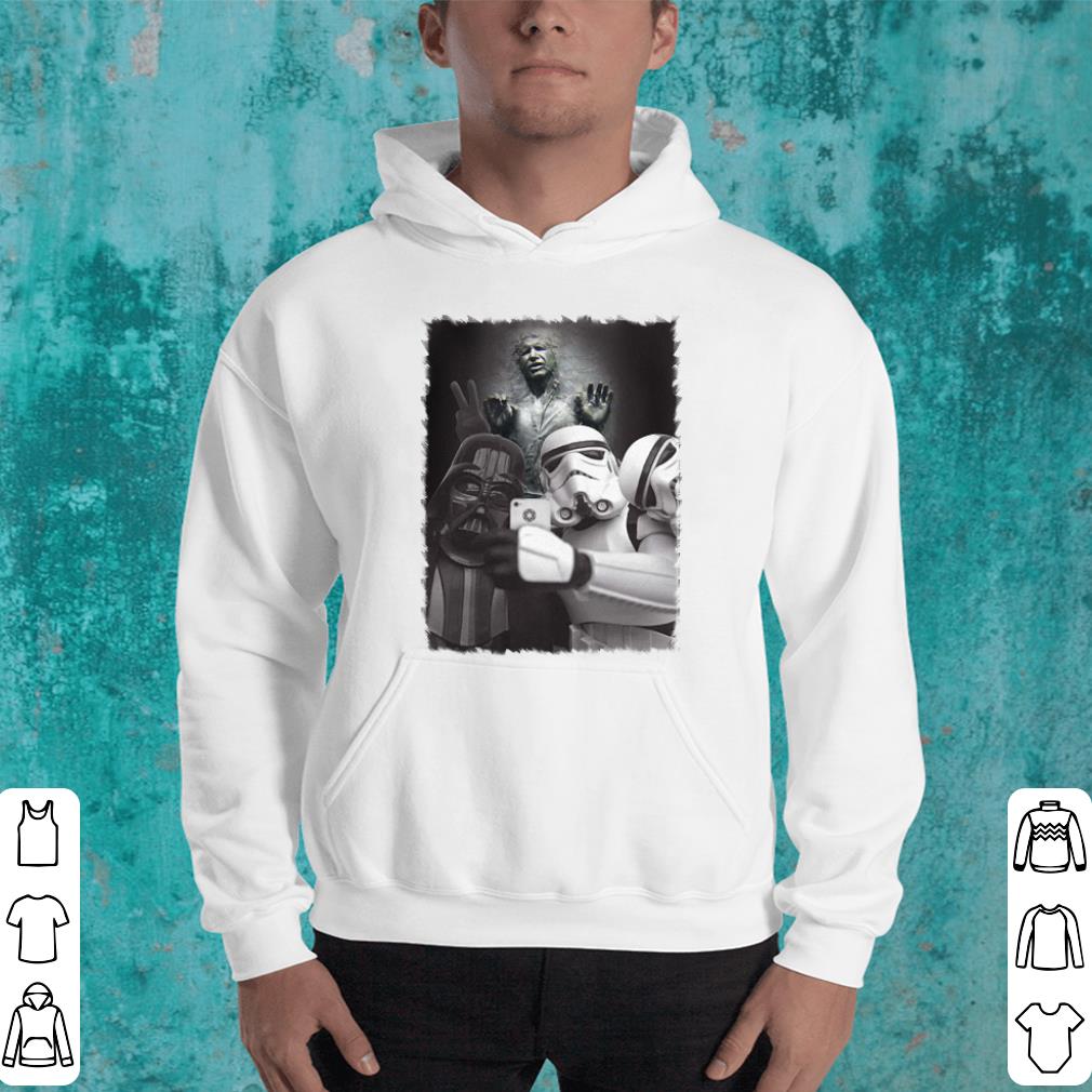 Star wars selfie with death Stormtrooper Darth Vader shirt 4 - Star wars selfie with death Stormtrooper Darth Vader shirt