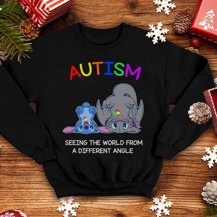 Stitch Toothless Autism seeing the world from a different angle shirt 4 - Stitch Toothless Autism seeing the world from a different angle shirt