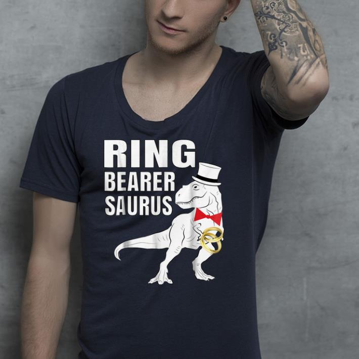 Boys Ring Bearer Dinosaur Rex Wedding Party shirt 4 - Boys Ring Bearer Dinosaur Rex Wedding Party  shirt
