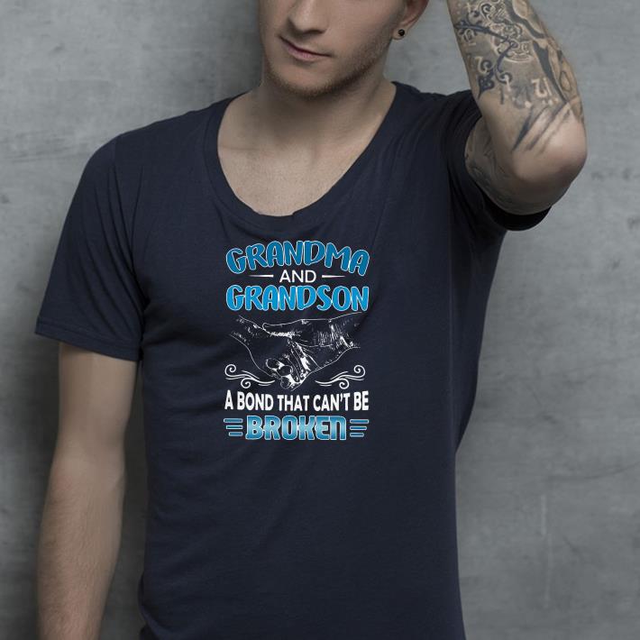 Grandma and grandson a bond that can t be broken shirt 4 - Grandma and grandson a bond that can’t be broken shirt