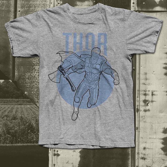Marvel Avengers Endgame Thor Outline shirt 4 - Marvel Avengers Endgame Thor Outline shirt