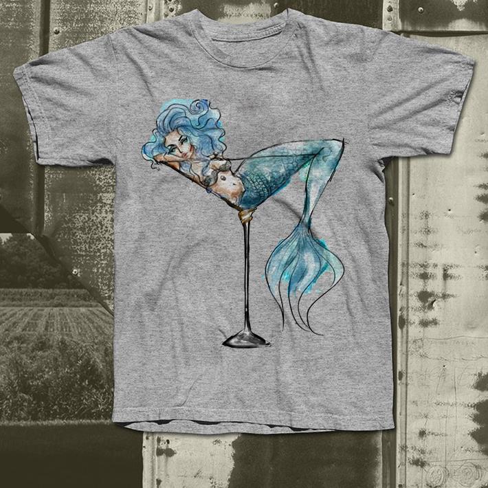 Mermaid And Cocktail Glass shirt 4 - Mermaid And Cocktail Glass shirt