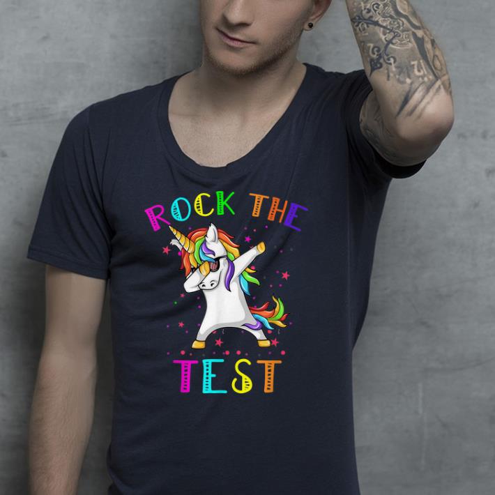Rock The Test Unicorn Dabbiing shirt Rock The Test Unicorn Dabbiing shirt 4 - Rock The Test Unicorn Dabbiing shirt