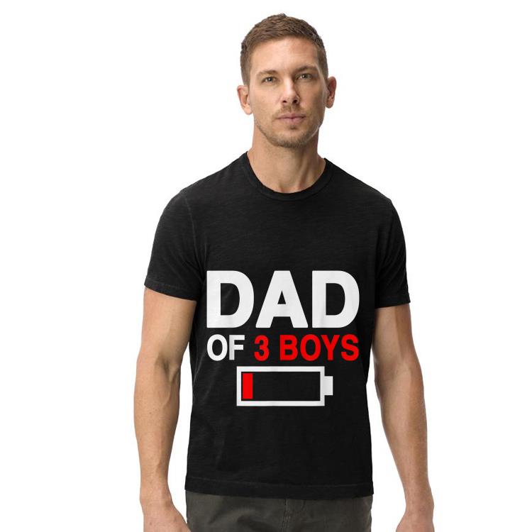 Fathers Day Dad of 3 Boys Idea shirt Fathers Day Dad of 3 Boys Idea shirt 4 - Fathers Day Dad of 3 Boys Idea shirt