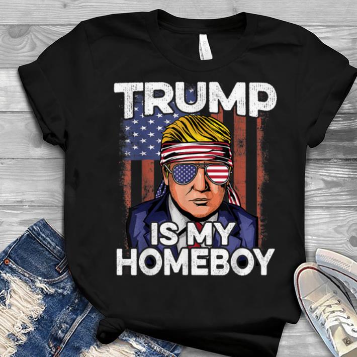 Donald Trump Is My Homeboy Glasses Headband Usa Flag 4th Of July Youth tee 1 - Donald Trump Is My Homeboy Glasses Headband Usa Flag 4th Of July Youth tee