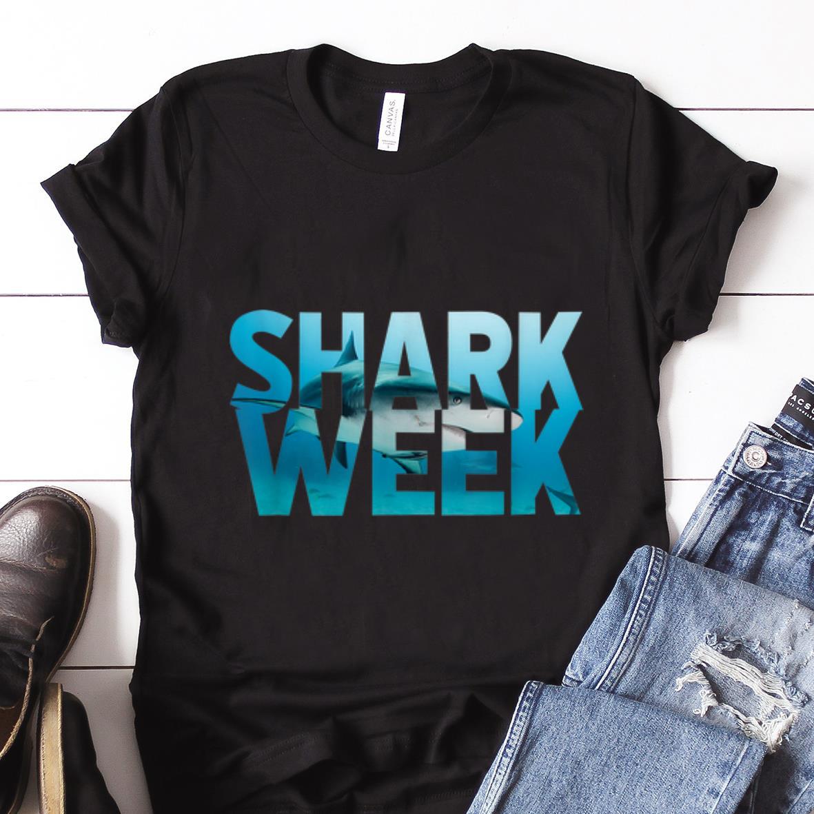 Nice Shark Week Aquatic guy tee 1 - Nice Shark Week Aquatic guy tee