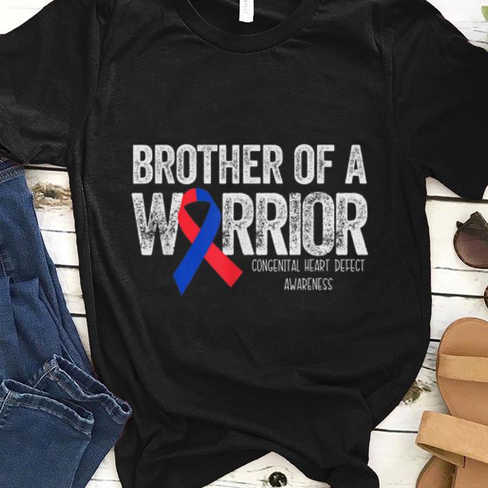 Premium Brother Of A Warrior Congenital Heart Deffct Awareness shirt 1 - Premium Brother Of A Warrior Congenital Heart Deffct Awareness shirt