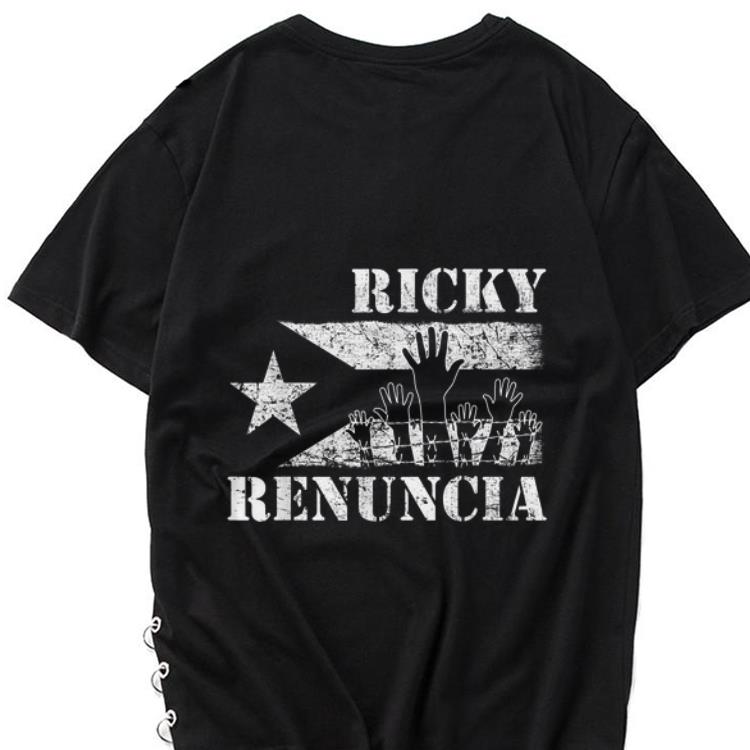 Premium Ricky Renuncia Bandera Negra Puerto Rico Flag shirt 1 - Premium Ricky Renuncia Bandera Negra Puerto Rico Flag shirt