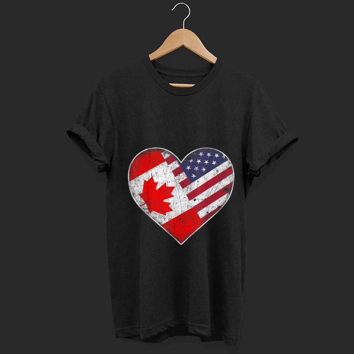 Wonderful Heart Canada And American Flag shirt 1 - Wonderful Heart Canada And American Flag shirt