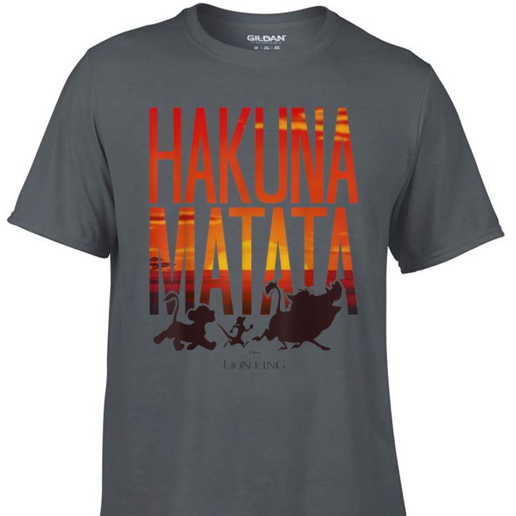 Awesome Disney Lion King Hakuna Matata Sunset shirt 1 - Awesome Disney Lion King Hakuna Matata Sunset shirt