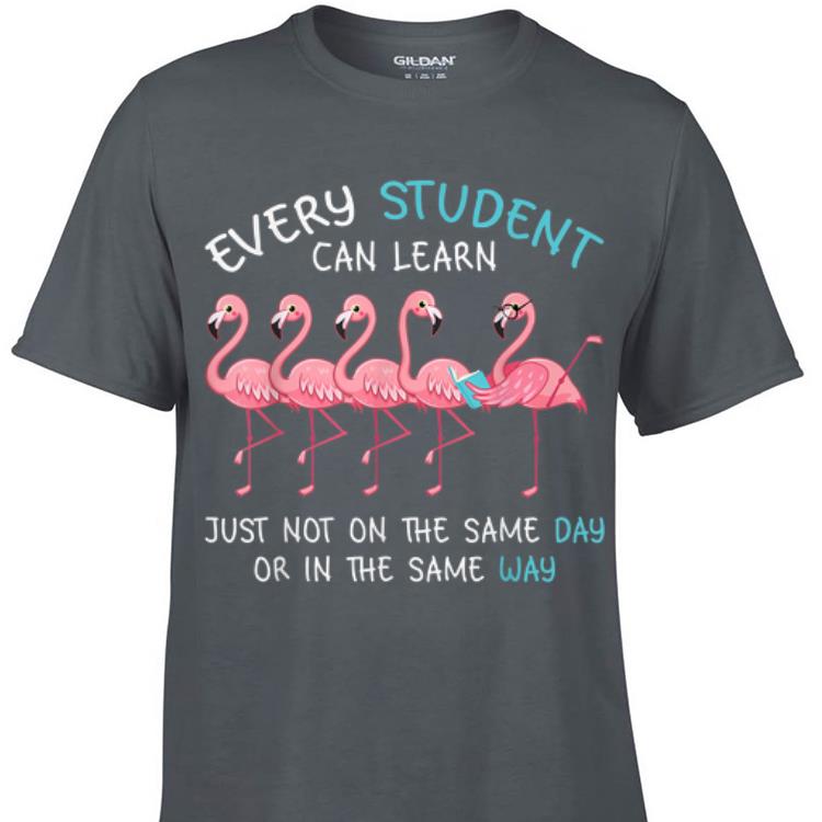 Awesome Every Student Can Learn Just Not On The Same Day Or in The Same Way Flamingo shirt 1 - Awesome Every Student Can Learn Just Not On The Same Day Or in The Same Way Flamingo shirt