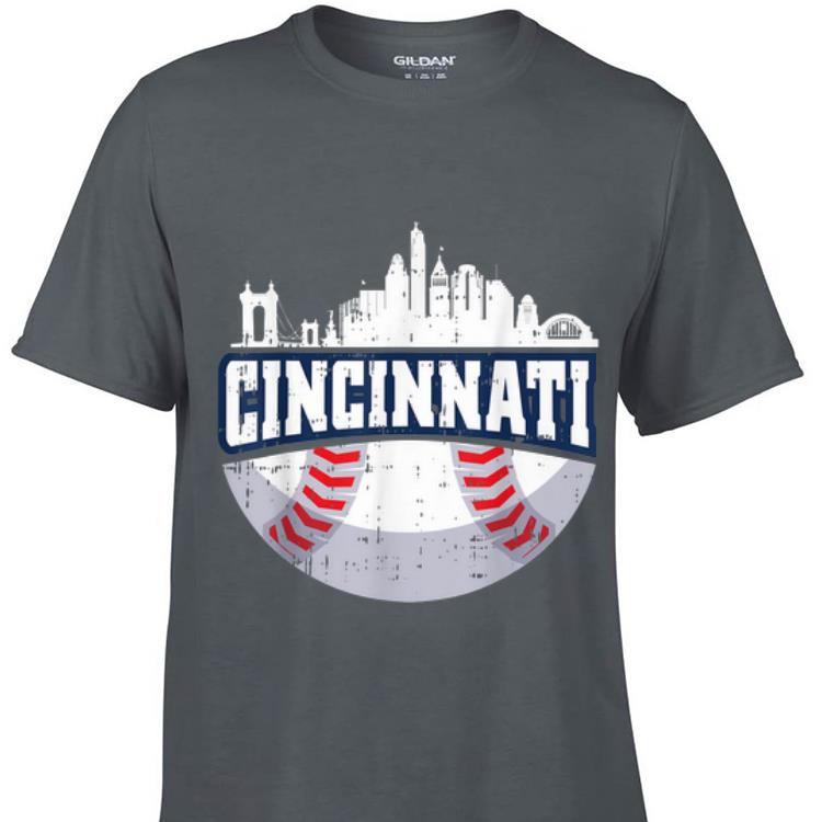 Cincinnati Baseball Skyline Ohio Baseball sweater 1 - Cincinnati Baseball Skyline Ohio Baseball sweater
