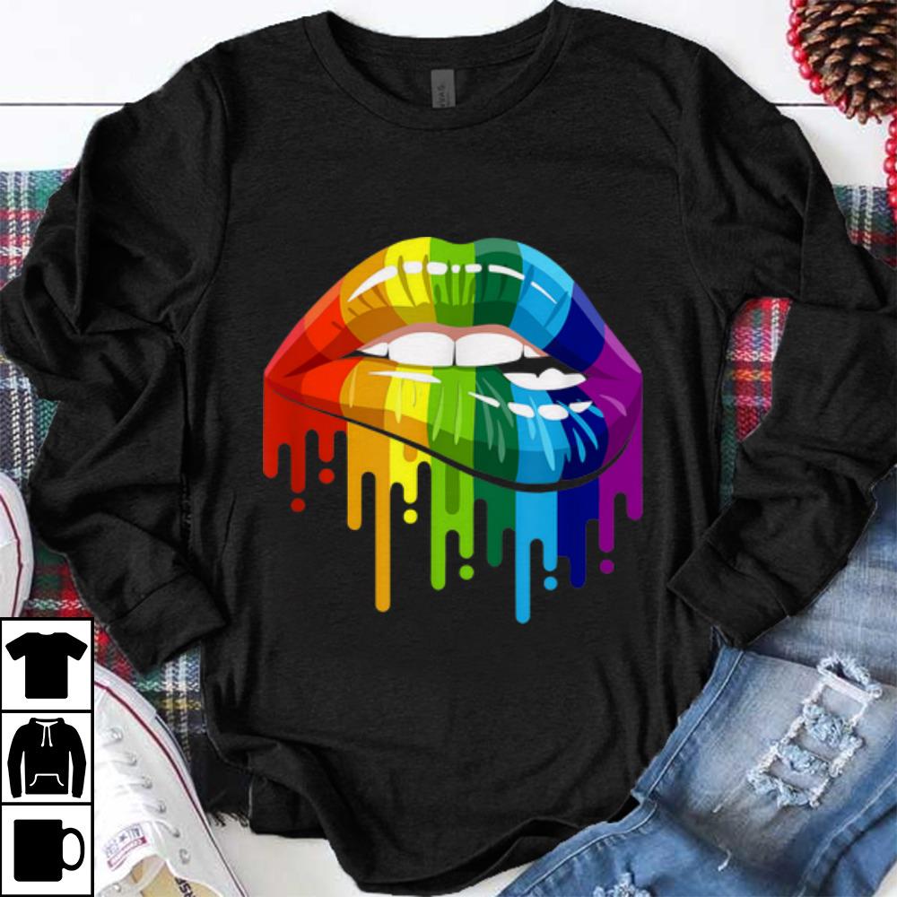 Funny Rainbow Lip LGBT Gay Lesbian Pride shirt 1 - Funny Rainbow Lip LGBT Gay Lesbian Pride shirt