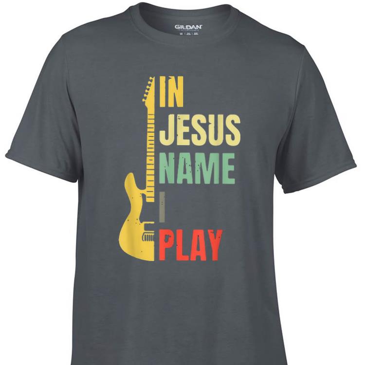Guitar Electric In Jesus Name I Play Vintage sweater 1 - Guitar Electric In Jesus Name I Play Vintage sweater