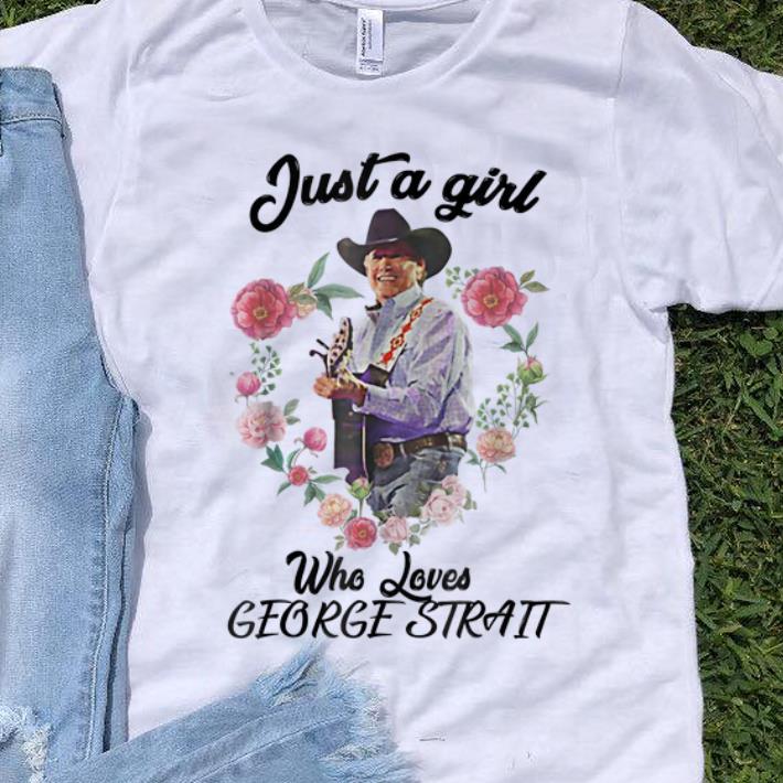 Just a Girl Who Loves George Strait Flower sweater 1 - Just a Girl Who Loves George Strait Flower sweater