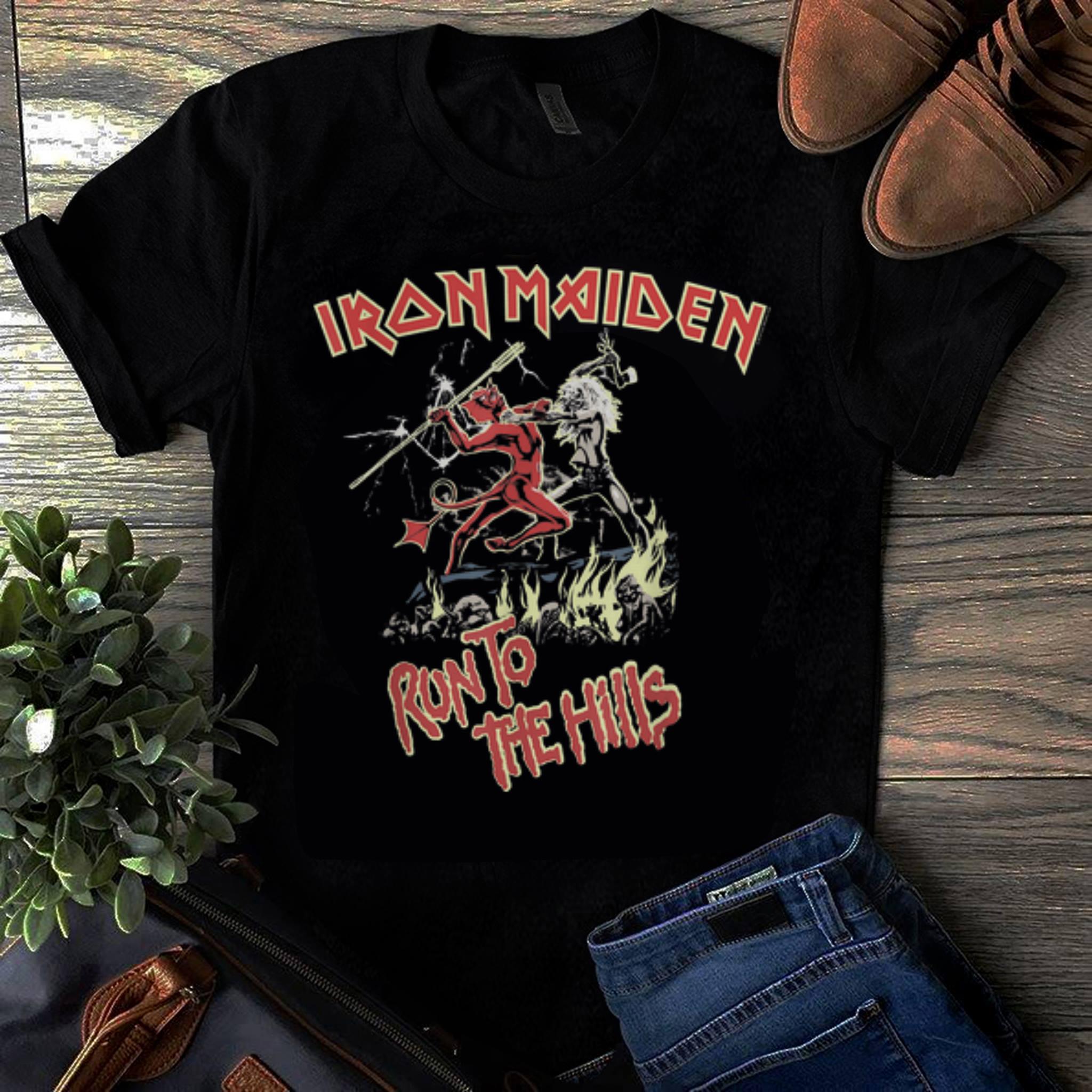 Original Iron Maiden Run To The Hills shirt 1 - Original Iron Maiden Run To The Hills shirt