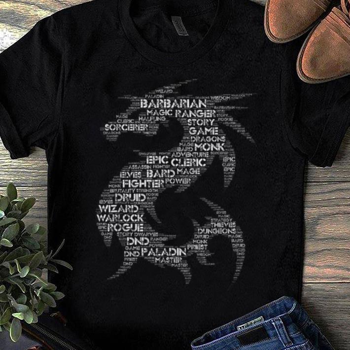 Top Dnd Dragon Word Art Tabletop Game shirt 1 - Top Dnd Dragon Word Art Tabletop Game shirt