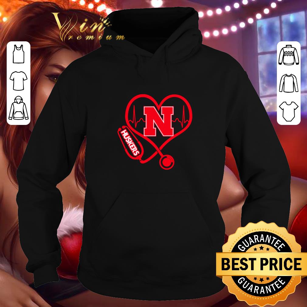 Official Love Nebraska Cornhuskers Stethoscope Heartbeat nurse shirt 4 - Official Love Nebraska Cornhuskers Stethoscope Heartbeat nurse shirt