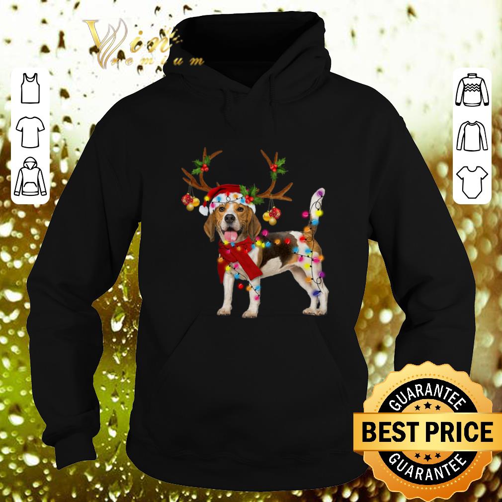 Cool Beagle gorgeous reindeer Christmas light shirt 4 - Cool Beagle gorgeous reindeer Christmas light shirt
