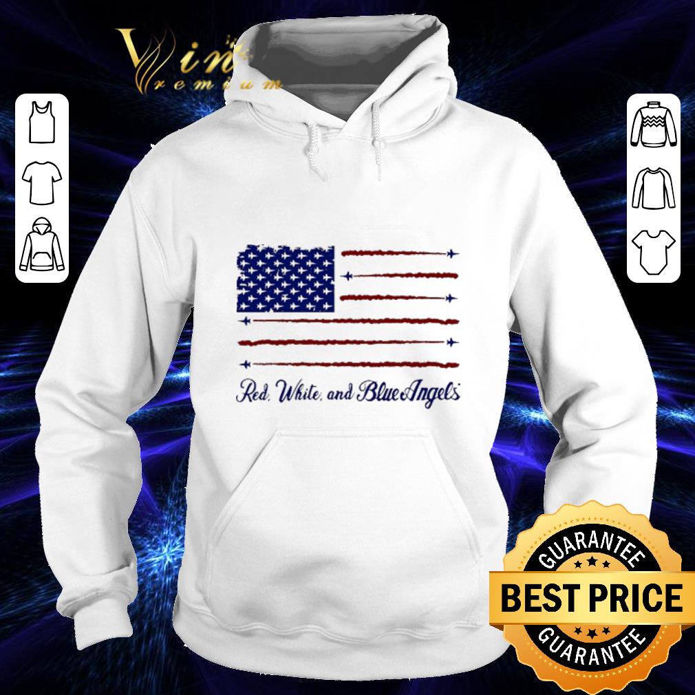 Nice American flag red white and blue angels shirt 4 - Nice American flag red white and blue angels shirt