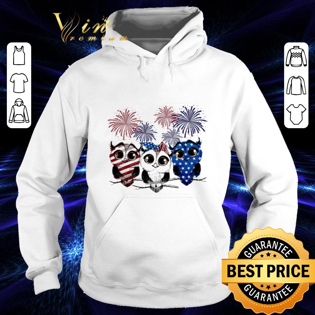 Nice Fireworks Owl red white and blue American flag shirt 4 - Nice Fireworks Owl red white and blue American flag shirt