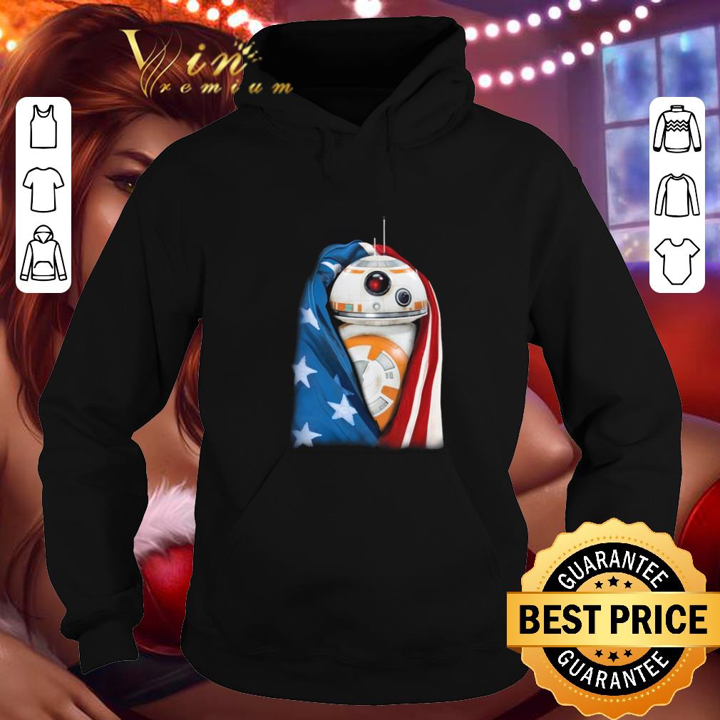 Official BB 8 Star War wearing US flag shirt 4 - Official BB-8 Star War wearing US flag shirt