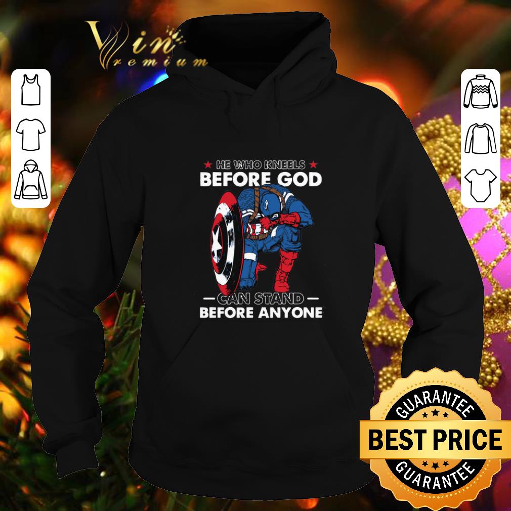 Official Captain America he who kneels before god can stand before anyone shirt 4 - Official Captain America he who kneels before god can stand before anyone shirt
