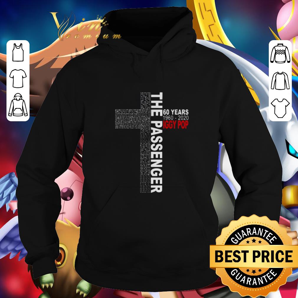 Official Lyrics The Passenger 60 Years 1960 2020 Iggy Pop shirt 4 - Official Lyrics The Passenger 60 Years 1960-2020 Iggy Pop shirt