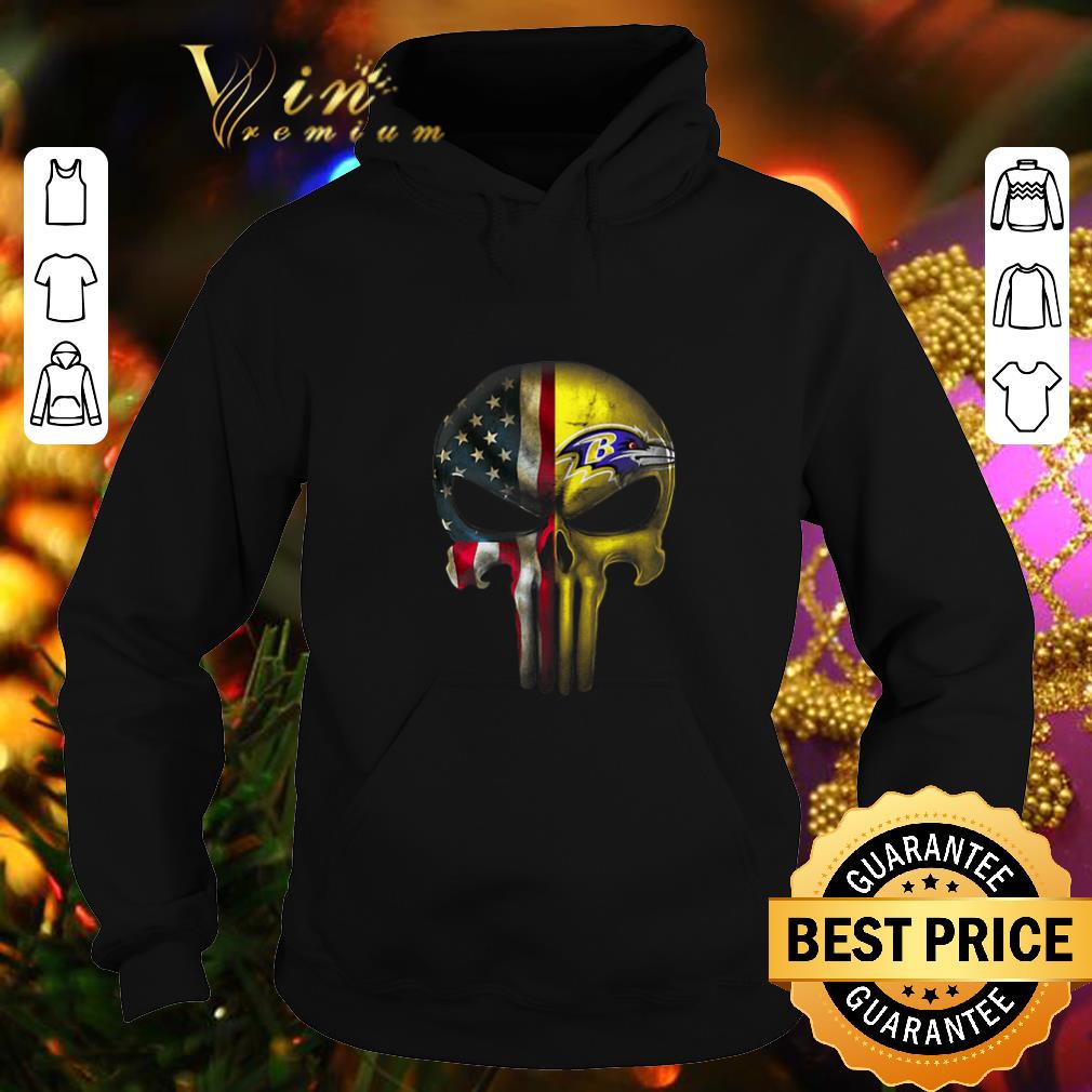 Official Punisher Skull American flag Baltimore Ravens shirt Official Punisher Skull American flag Baltimore Ravens shirt 4 - Official Punisher Skull American flag Baltimore Ravens shirt