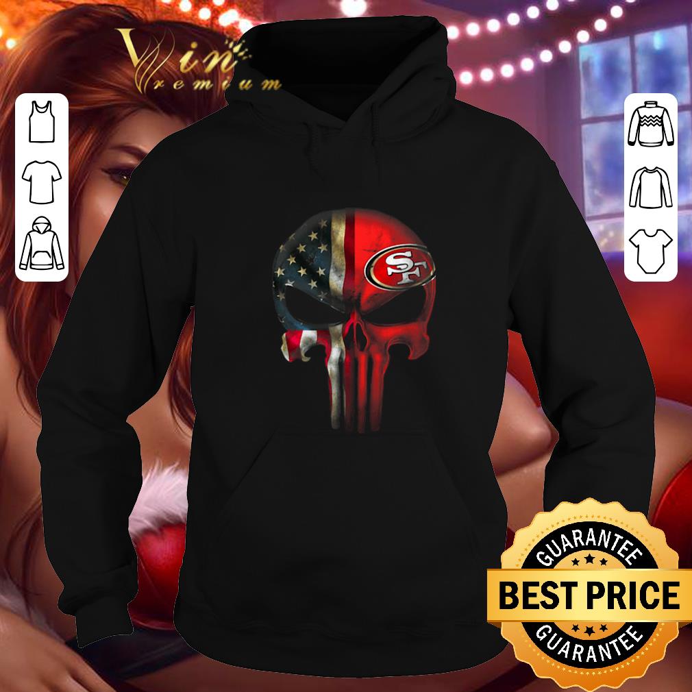 Official The Punisher Skull American flag San Francisco 49ers shirt 4 - Official The Punisher Skull American flag San Francisco 49ers shirt
