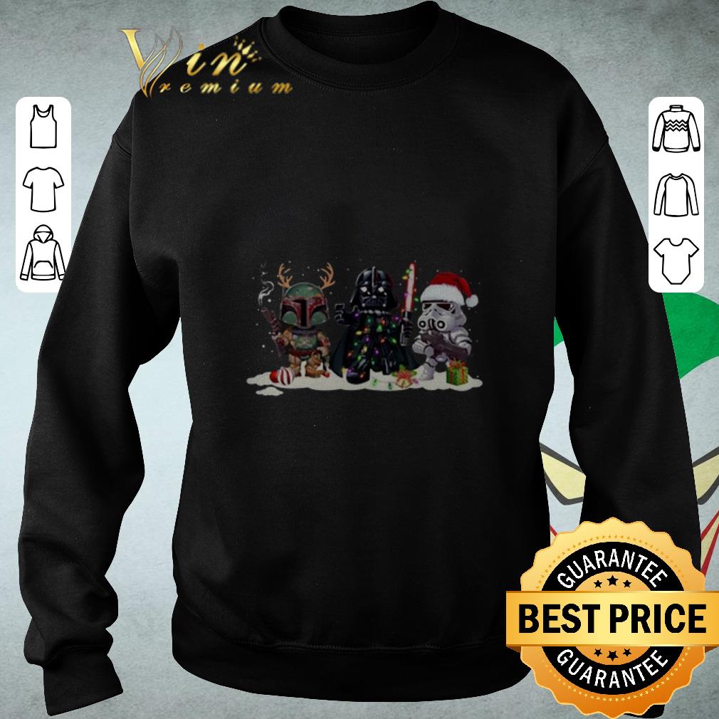 Star Wars Darth Vader Boba Fett Stormtrooper Christmas shirt 4 - Star Wars Darth Vader Boba Fett Stormtrooper Christmas shirt