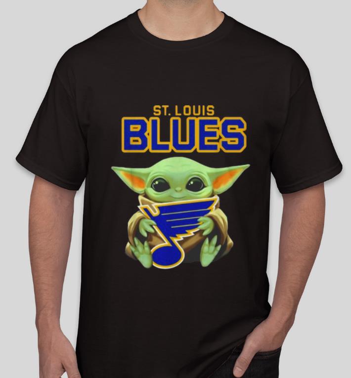 Awesome Star Wars Baby Yoda Hug NHL St Louis Blues shirt 4 - Awesome Star Wars Baby Yoda Hug NHL St. Louis Blues shirt