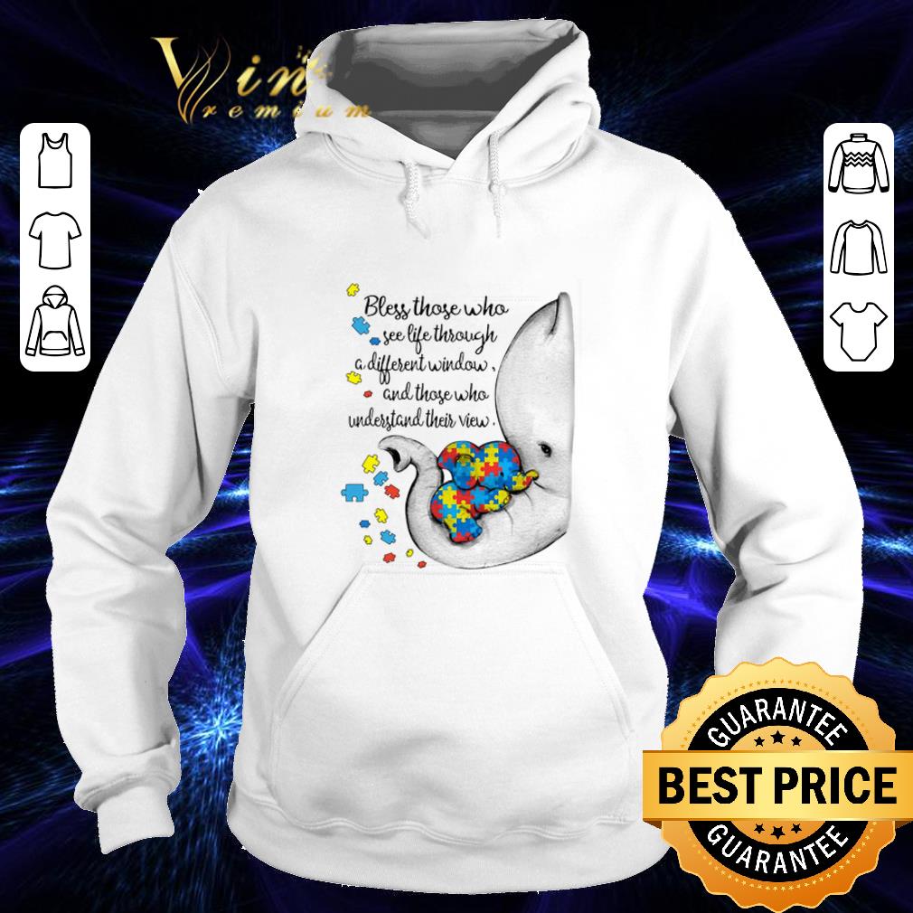 Nice Autism Puzzle elephants bless those who see life through window shirt Nice Autism Puzzle elephants bless those who see life through window shirt 4 - Nice Autism Puzzle elephants bless those who see life through window shirt