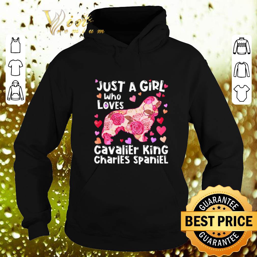 Nice Flowers Just a girl who loves Cavalier King Charles Spaniel shirt 4 - Nice Flowers Just a girl who loves Cavalier King Charles Spaniel shirt