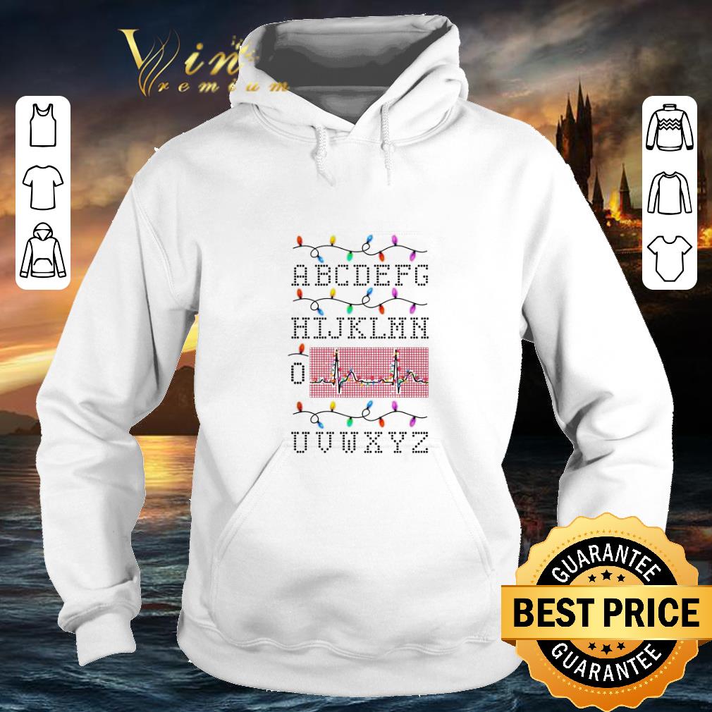 Nice PQRST Alphabet Heartbeat Christmas lights Nurse shirt 4 - Nice PQRST Alphabet Heartbeat Christmas lights Nurse shirt