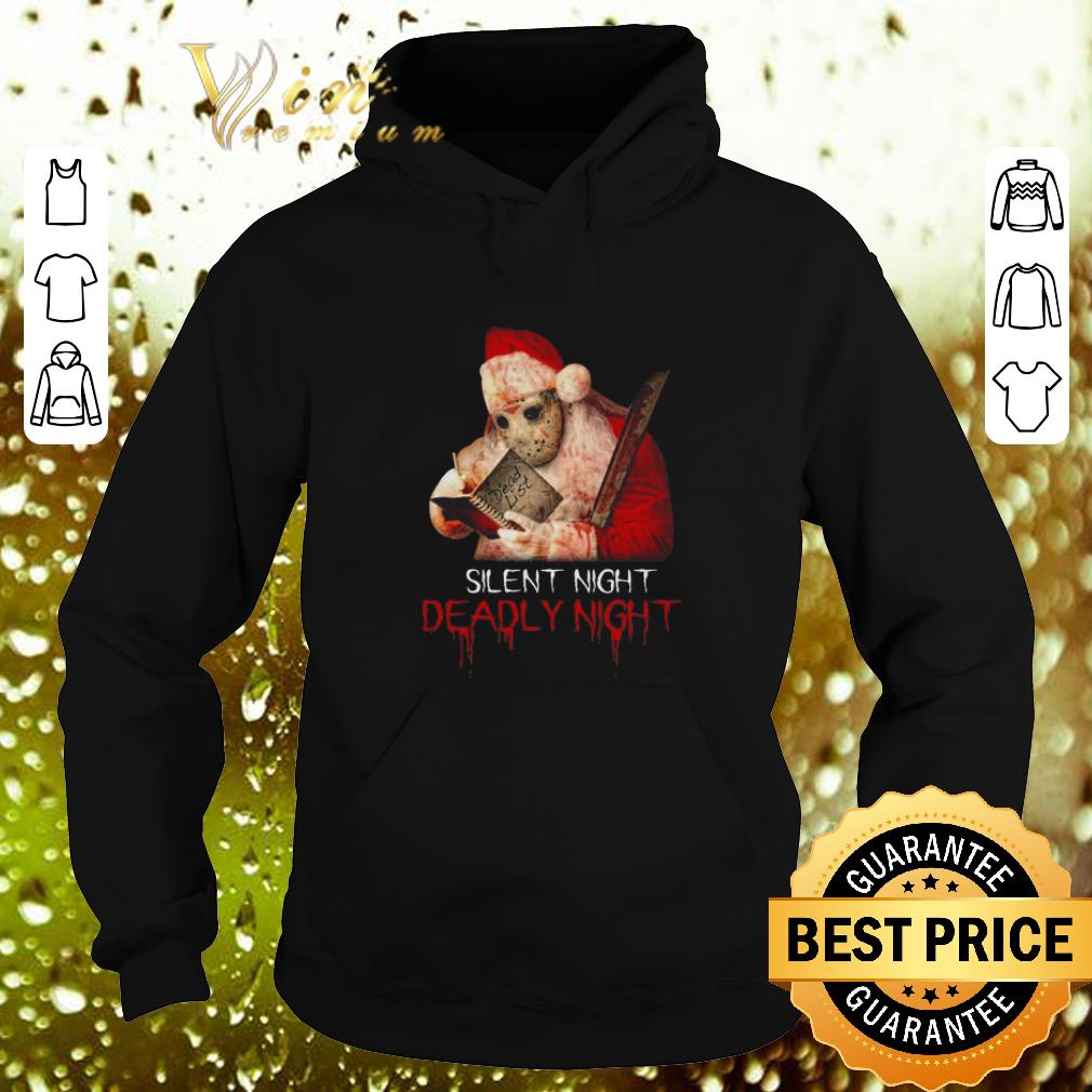 Nice Santa Jason Voorhees silent night deadly night Christmas shirt Nice Santa Jason Voorhees silent night deadly night Christmas shirt 4 - Nice Santa Jason Voorhees silent night deadly night Christmas shirt