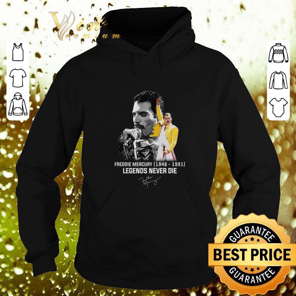 Official Freddie Mercury 1946 1991 legends never die signature autograph shirt 4 - Official Freddie Mercury 1946 1991 legends never die signature autograph shirt