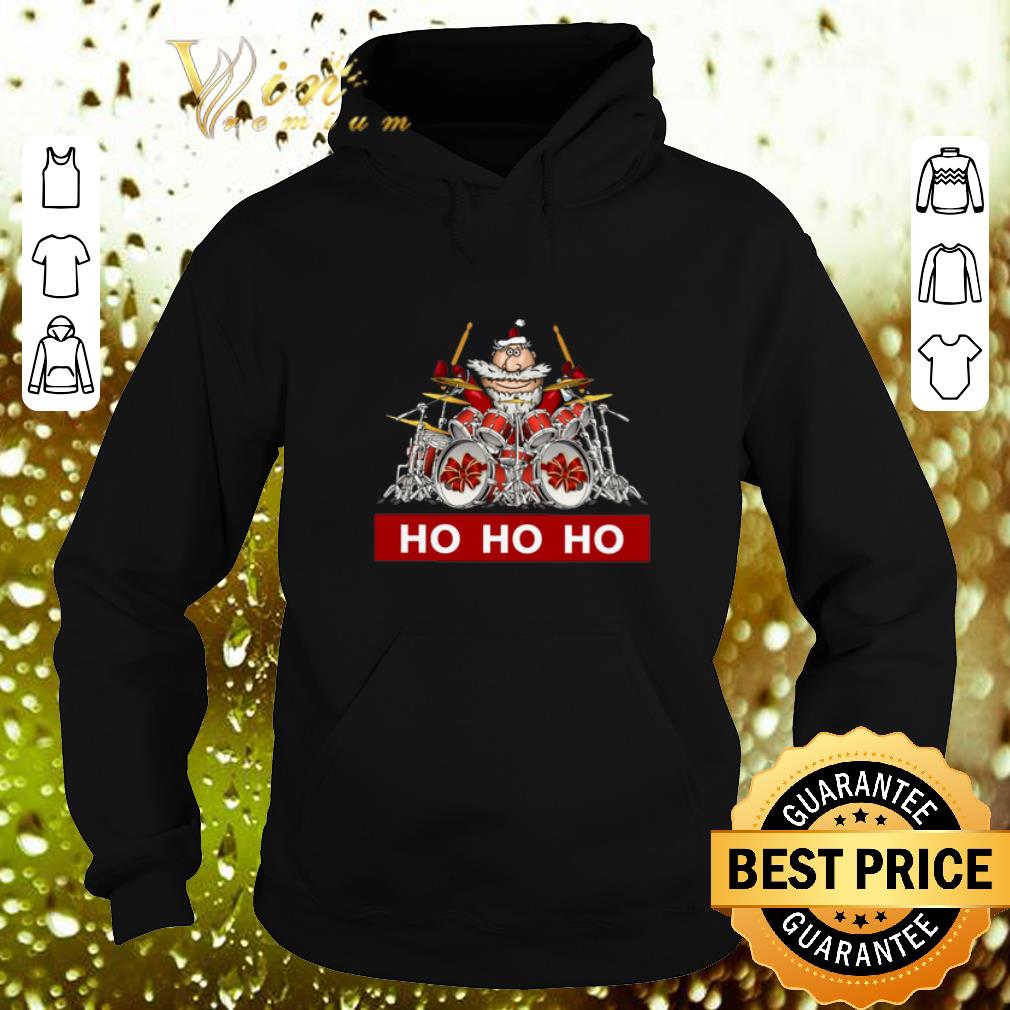 Official Santa Claus playing drummer HO HO HO shirt 4 - Official Santa Claus playing drummer HO HO HO shirt