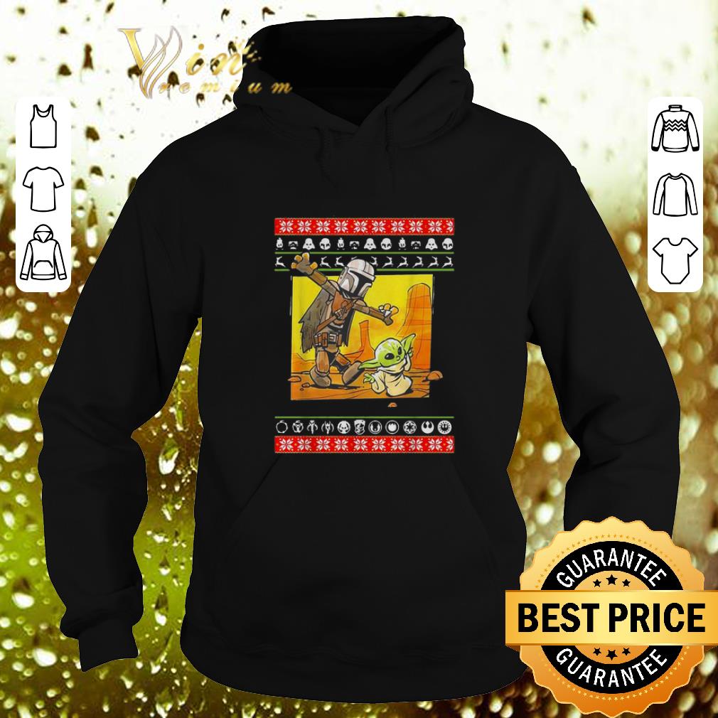 Official Star Wars Jango Fett and Baby Yoda ugly Christmas sweater Official Star Wars Jango Fett and Baby Yoda ugly Christmas sweater 4 - Official Star Wars Jango Fett and Baby Yoda ugly Christmas sweater