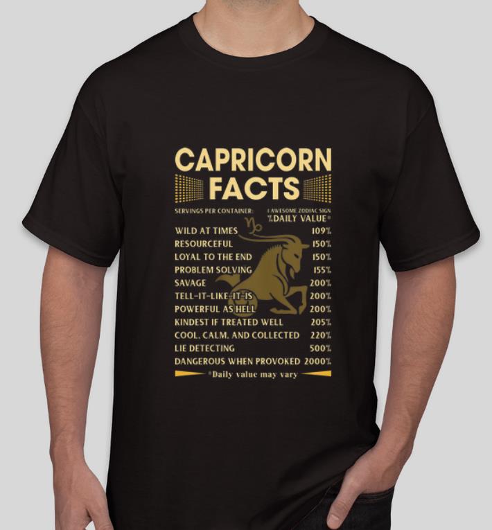 Premium Capricorn Facts Dangerous When Provoked shirt 4 - Premium Capricorn Facts Dangerous When Provoked shirt