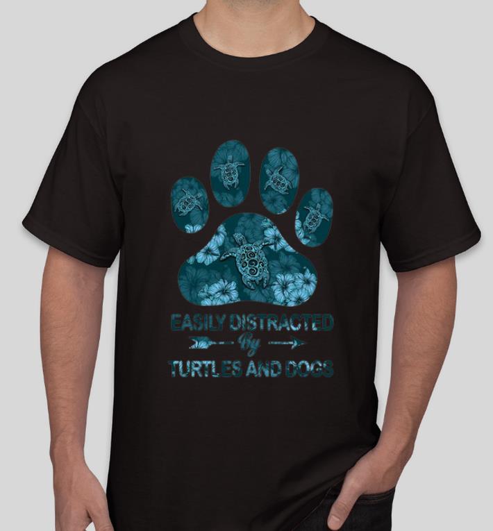 Awesome Easily Distracted By Turtles And Dogs shirt 4 - Awesome Easily Distracted By Turtles And Dogs shirt