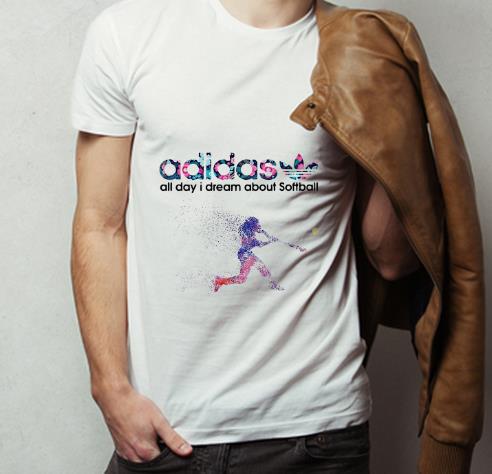 Great adidas all day i dream about softball shirt 4 - Great adidas all day i dream about softball shirt