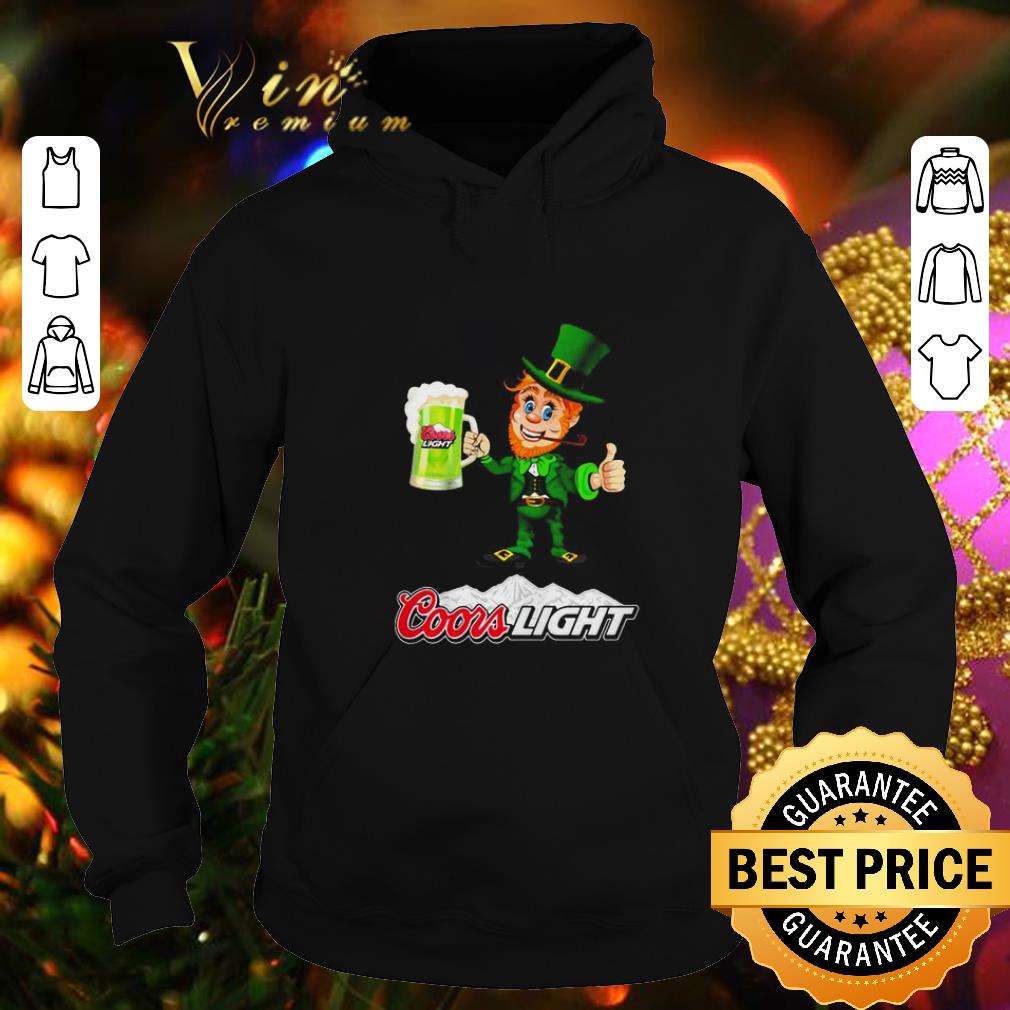 Nice Leprechaun drinking Coors Light beer shirt 4 - Nice Leprechaun drinking Coors Light beer shirt