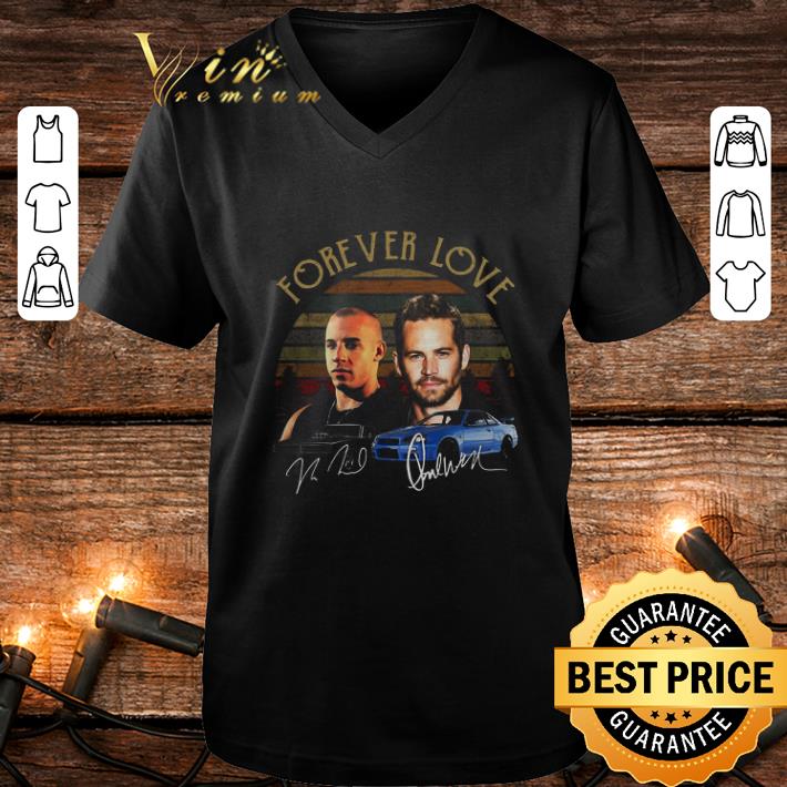 Official Forever love The Fast and the Furious signature vintage sunset shirt 4 - Official Forever love The Fast and the Furious signature vintage sunset shirt