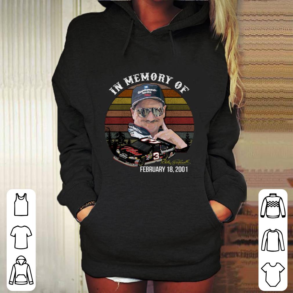 Premium Dale Earnhardt In Memory Of February 18 2001 signature shirt 4 - Premium Dale Earnhardt In Memory Of February 18 2001 signature shirt