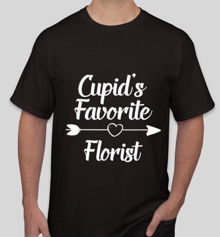 Pretty Cupid s Favorite Florist Valentines Day shirt 4 - Pretty Cupid's Favorite Florist Valentines Day shirt